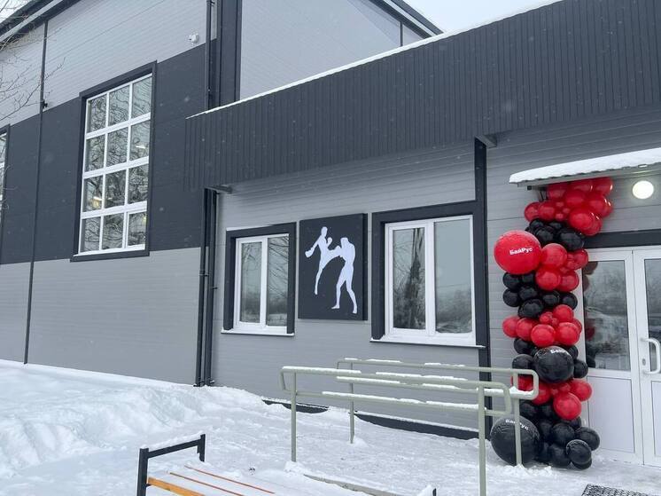 Новый модульный спортзал открыли в детском лагере под Читой