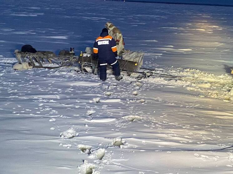 «Ямалспас» вытащил водителя снегохода из наледи под Харсаимом