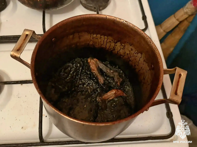 В Рославле забытая на плите курица чуть не стала причиной пожара