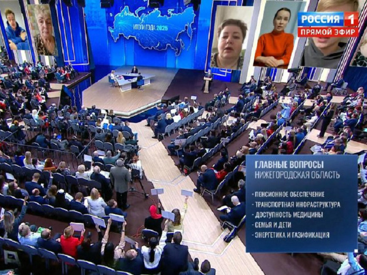 Названы пять главных нижегородских тем на прямую линию Путина