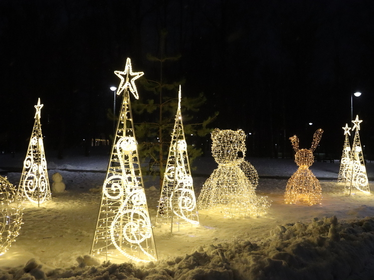 В Нижнем Новгороде заканчивается монтаж новогодних украшений