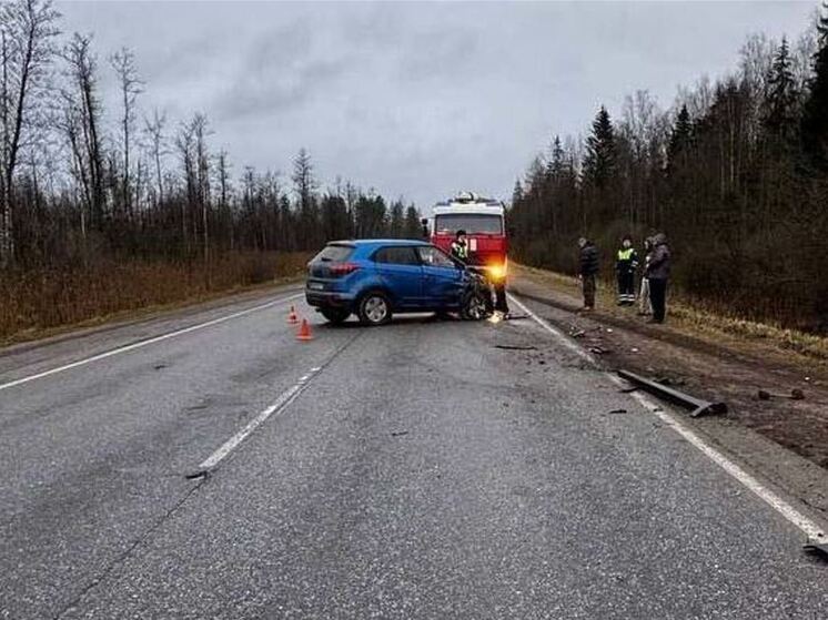 В Киришском районе лоб в лоб столкнулись две машины