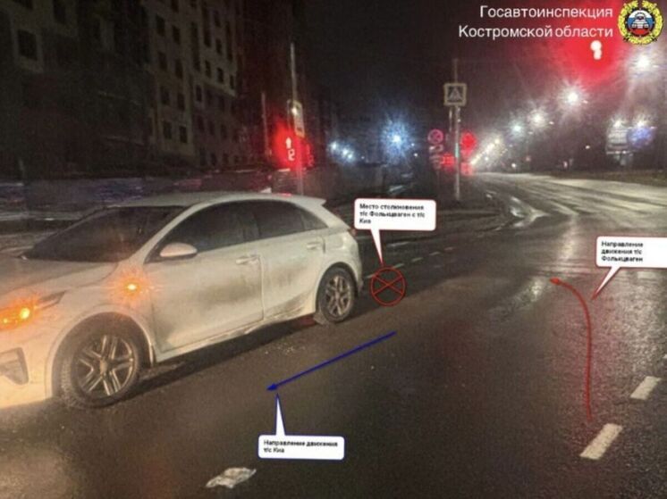 Костромские автополицейские оперативно поймали водилу, удравшего с места ДТП