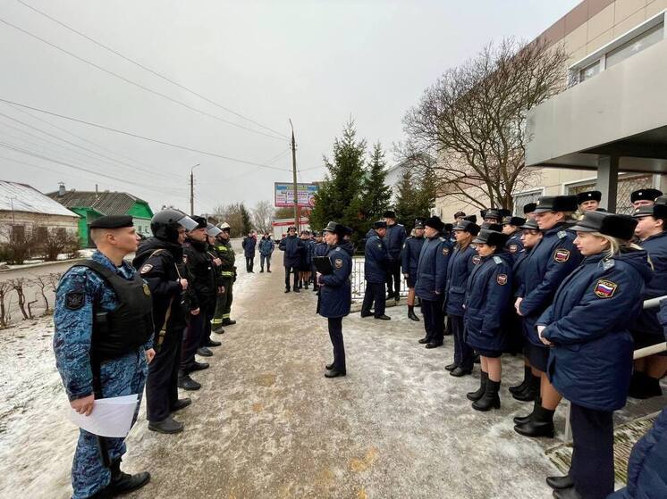 В Богородицке прошли учения судебных приставов по обеспечению безопасности