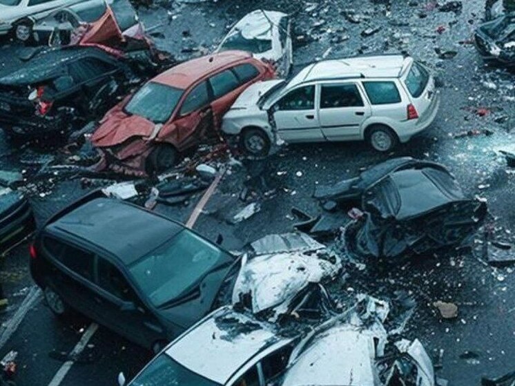 В Воронеже на «Динамо» столкнулись пять автомобилей