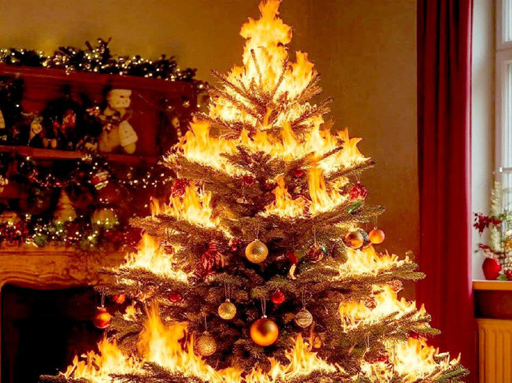 Томичам напомнили о правилах безопасности при установке новогодней ёлки