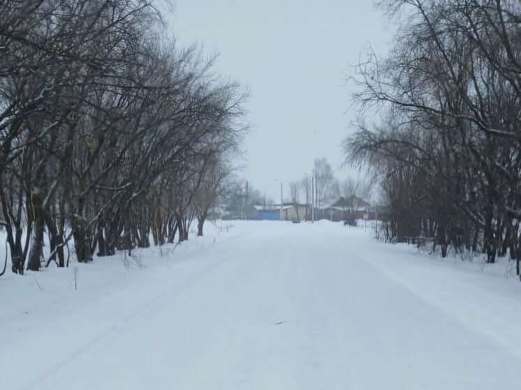По трассе Константиновского района Приамурья возникли проблемы с движением из-за снега