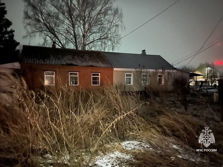 При пожаре в жилом доме в Веневском районе погиб мужчина