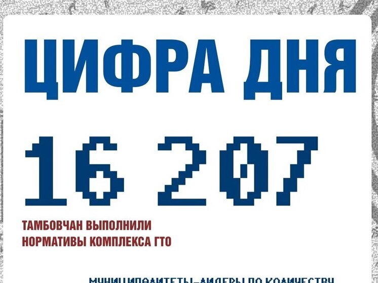 Тамбовская область и ГТО: более 16 000 человек в 2025 году вышли на старт всероссийского физкульткомплекса!