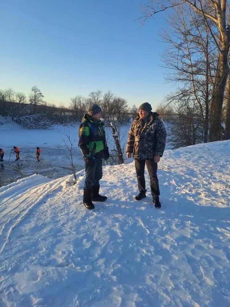 В Бирском районе продолжают извлекать погибших баранов из озера