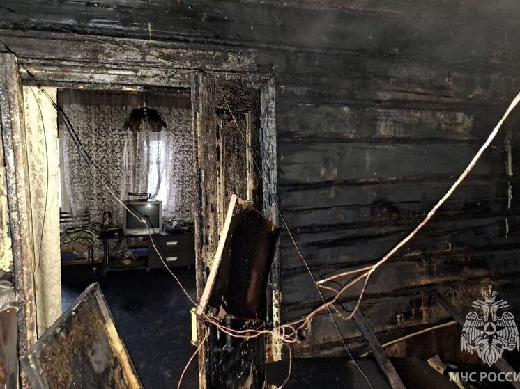 Из-за неисправности печи в Родниковском районе сгорел дом