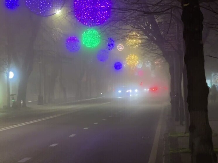 Туман снизил видимость на дорогах в Краснодаре