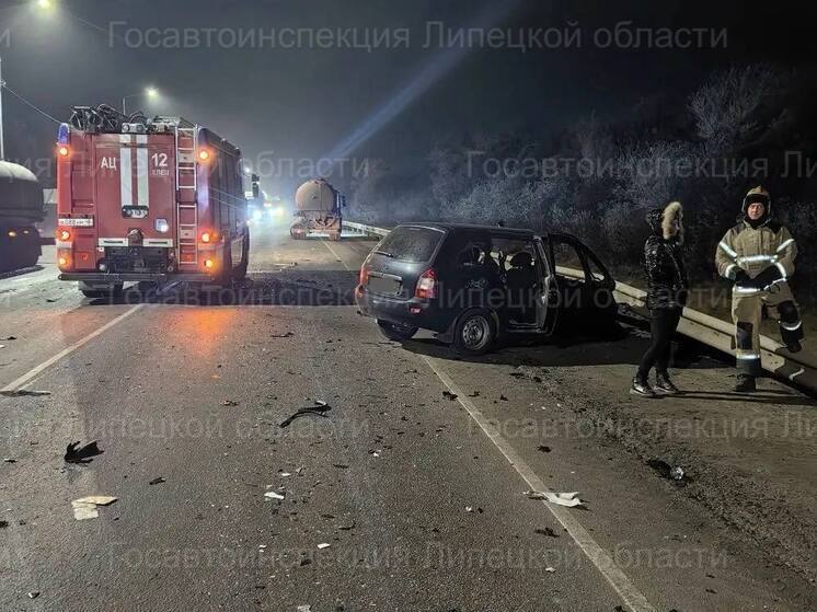 Один человек погиб при столкновении трех автомобилей под Липецком