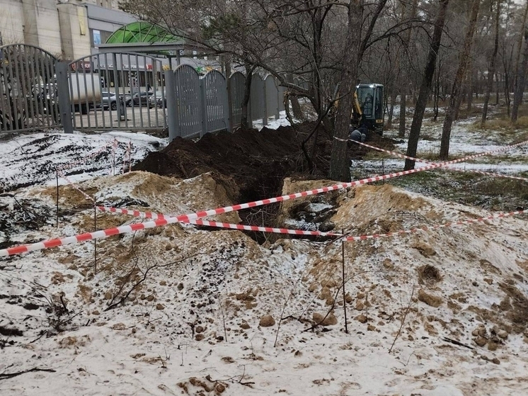 В Воронеже неизвестные проводили земляные работы в парке «Танаис» без разрешения