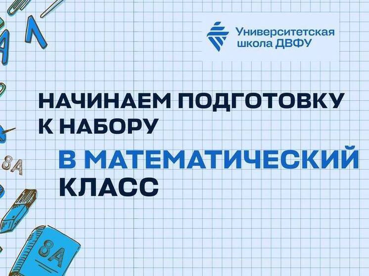 Во Владивостоке стартовал набор в математический класс школы ДВФУ
