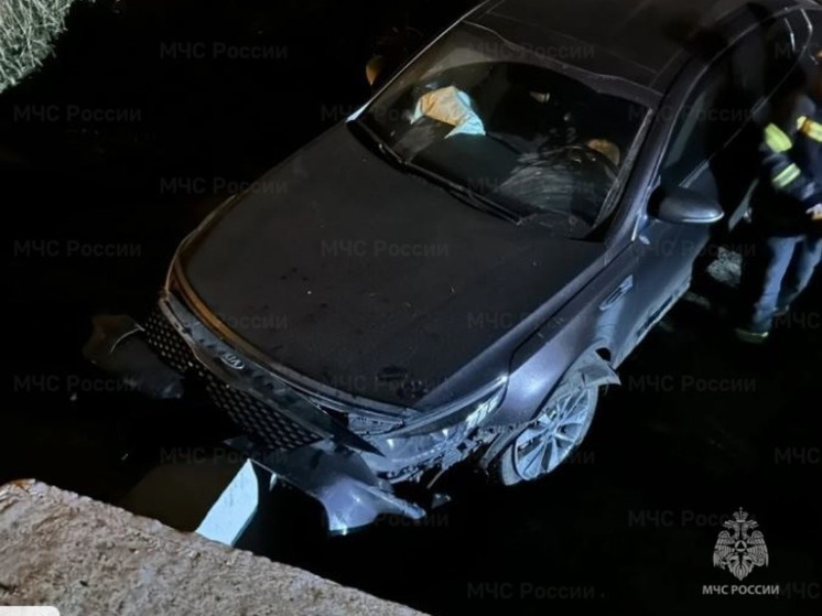 Kia улетела в кювет под Перемышлем