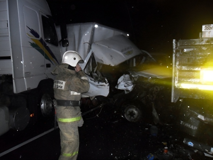 Столкновение легковушки и грузовика произошло в Новоусманском районе