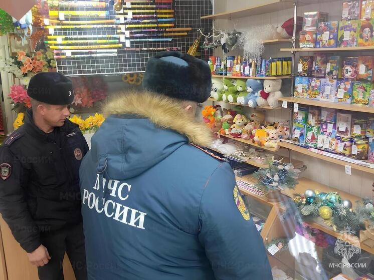 Сотрудники МЧС в Тульской области проверили места продажи пиротехники