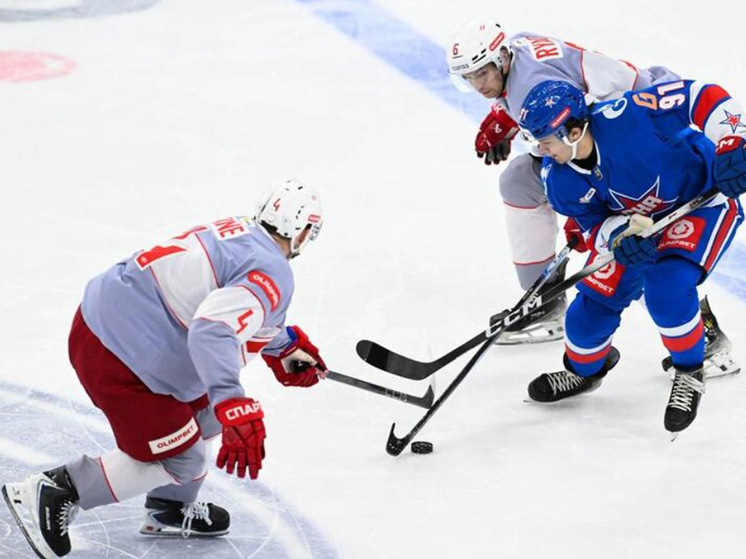 «Спартак» во второй раз в регулярном чемпионате КХЛ обыграл СКА