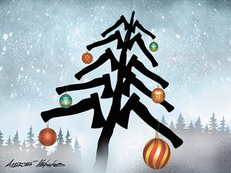 Елочные базары в Москве постепенно становятся уходящей натурой