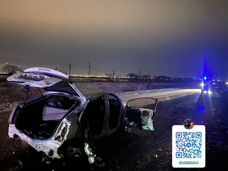 В Анивском районе иномарка вылетела на встречную полосу