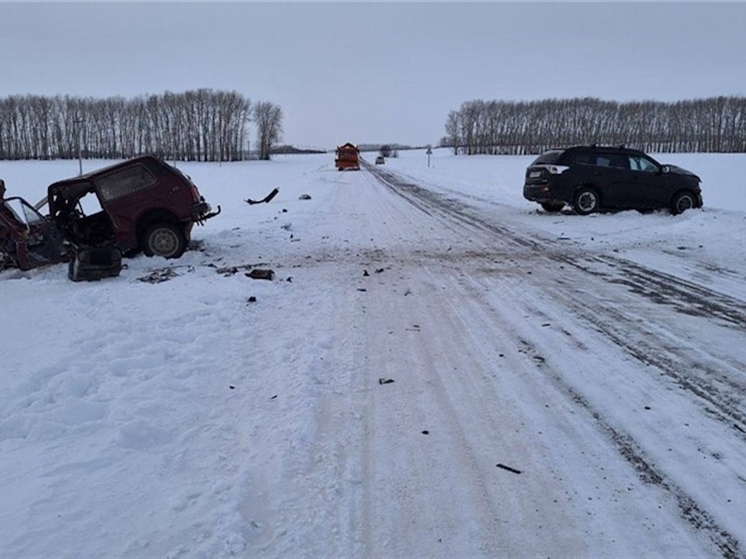 В ДТП под Шарыповом при обгоне погиб водитель ВАЗа, двое пострадали