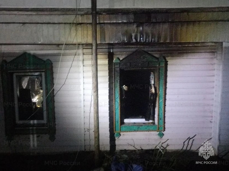 В перемышльской Вечне сгорел дом