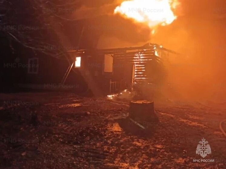 Семь пожарных тушили дом в сухиничской деревне