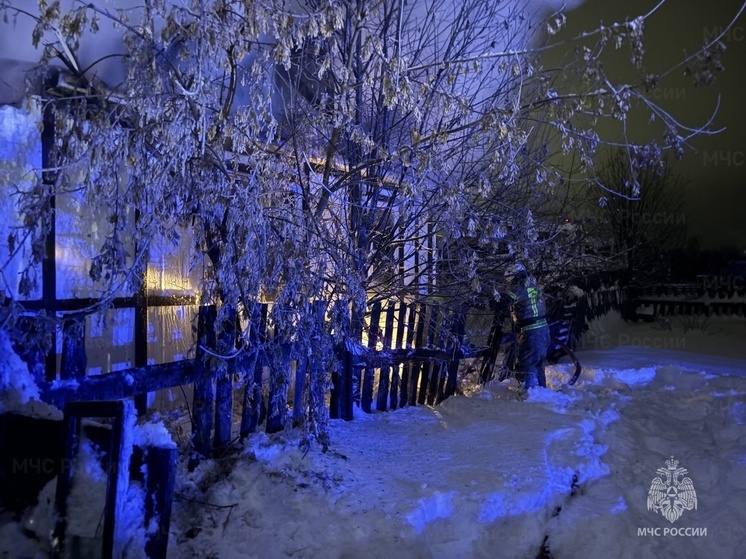 При пожаре в Ивделе пострадали люди