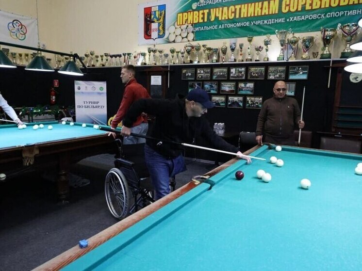 Ветераны СВО сражались за «Кубок Защитников Отечества» по бильярду