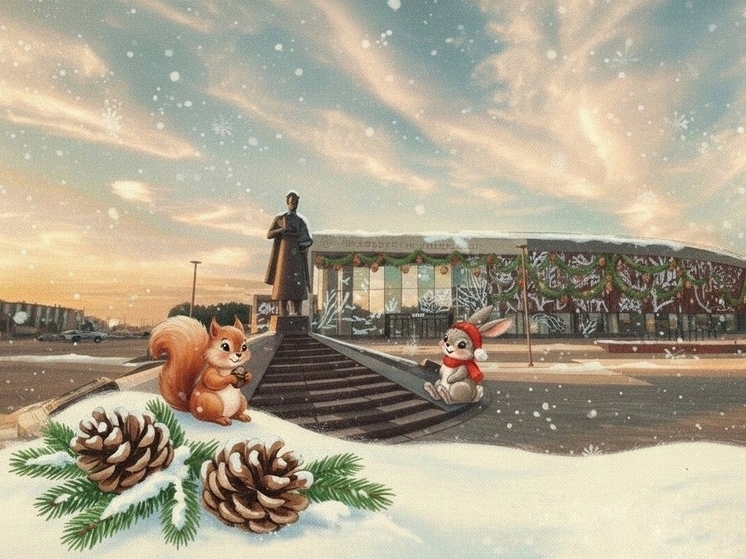 ИИ создал винтажные новогодние открытки с видами ИНТЦ «Валдай»