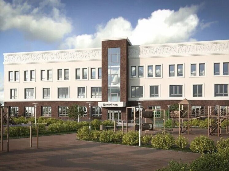 Для ленинградской Новосергиевки согласовали архитектурный облик детсада на 170 мест