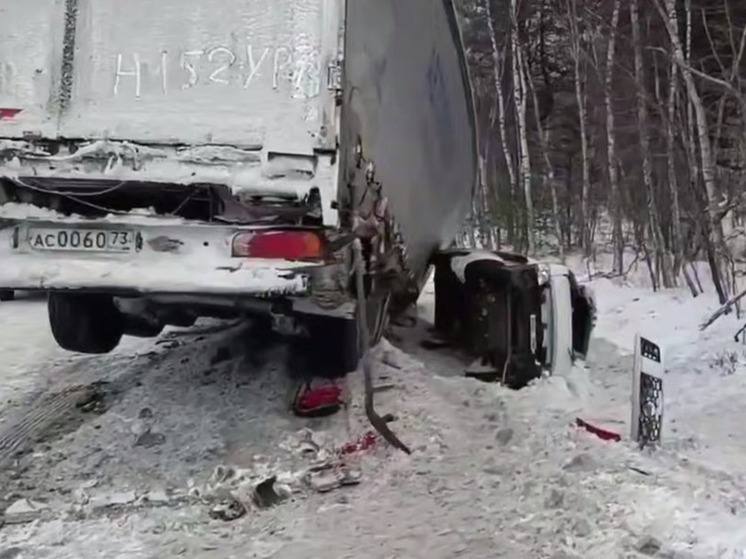 На федеральной трассе в Бурятии в результате лобового столкновения погиб водитель