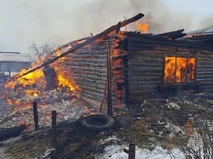 Огонь охватил жилой дом в алтайском селе