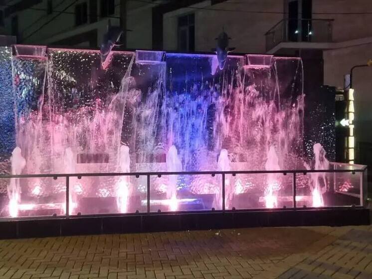 В Адлере фонтан с дельфинами открыли после ремонта