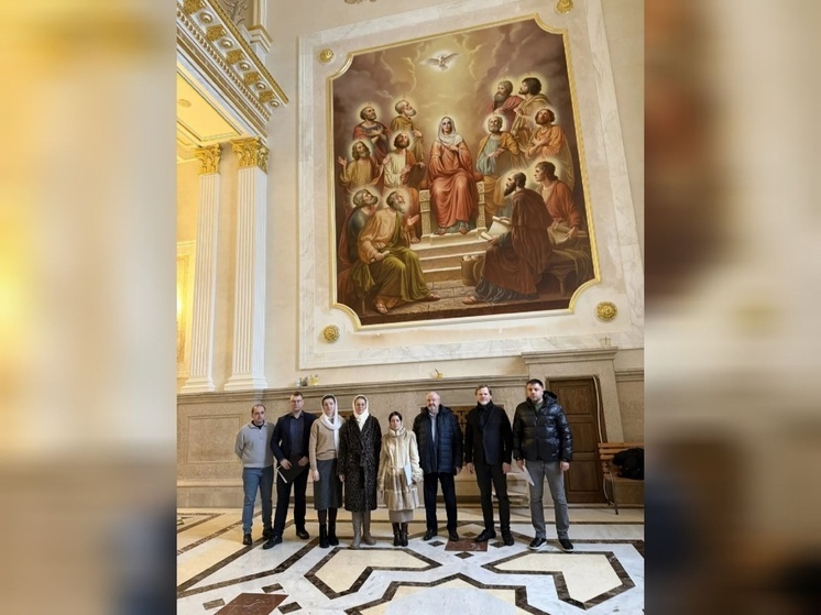 В кафедральном соборе Пензы завершают роспись юго-западного компартимента