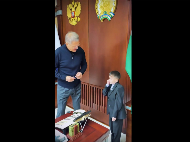 Мальчик из Салаватского района побывал в кабинете главы Башкирии
