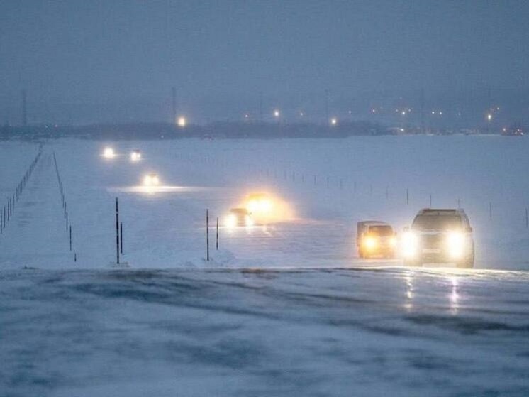 Переправу Салехард — Лабытнанги закрыли из-за метели