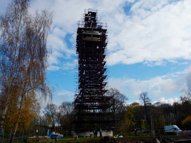 В Липецкой области продолжается реставрация гиперболоидной башни Шухова