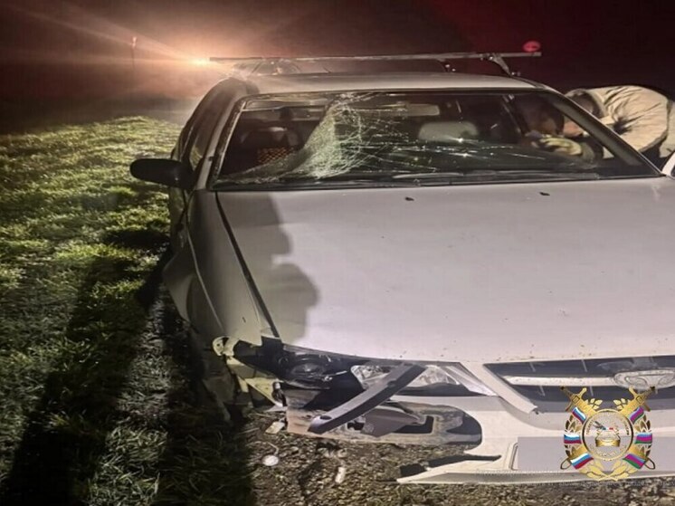 В Крымском районе иномарка сбила пешехода в темное время суток