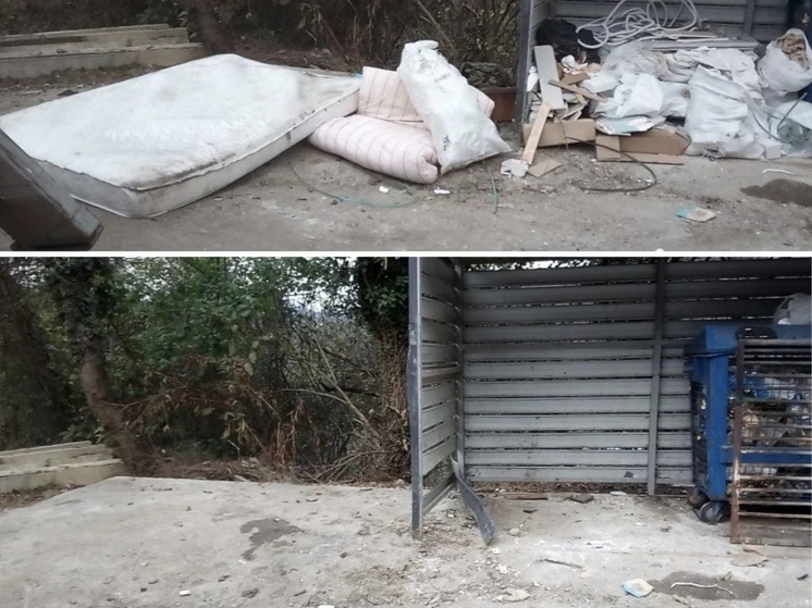 За вчерашний день в Сочи вывезли более 730 тонн мусора