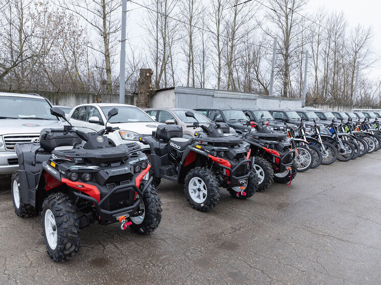 Тульским бойцам в зоне СВО отправили квадроциклы и мотоциклы