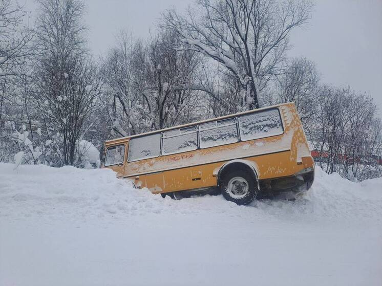 В Курагинском районе автобус с детьми съехал в кювет, водитель госпитализирован