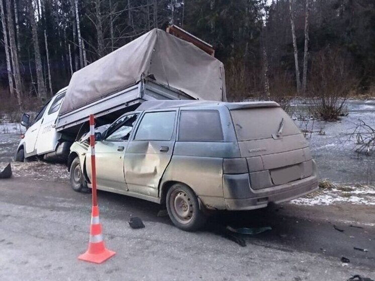 Водитель пострадал в ДТП с «ГАЗелью» в Новгородском округе