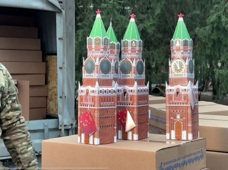Запорожским детям привезли тысячу кремлёвских подарков