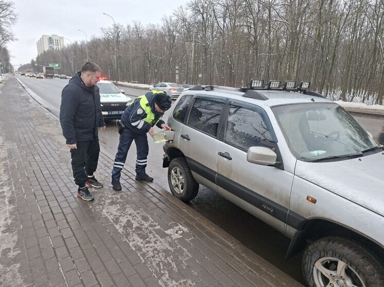 Пензенские сотрудники ГАИ помогли автолюбителю, чей автомобиль заглох на дороге