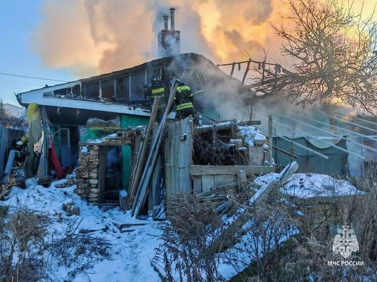 Пожар в Туле уничтожил 85 квадратных метров дома и гаража
