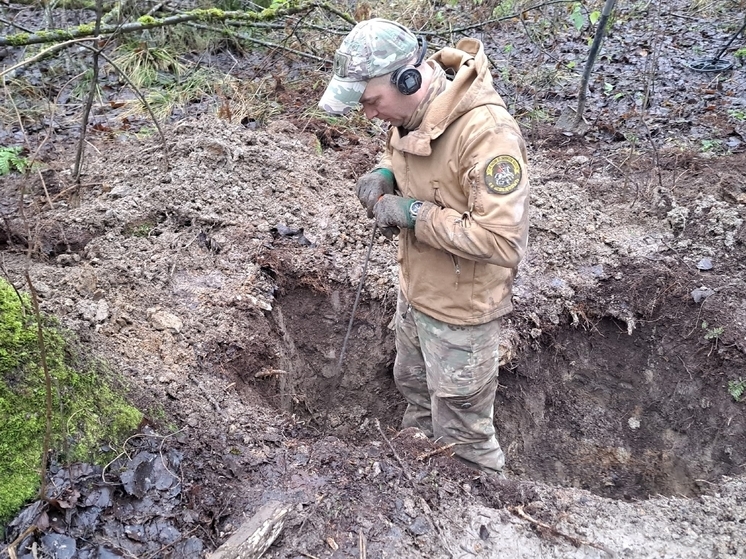 В Глинковском районе найдена могила советского солдата, погибшего в 1941 году
