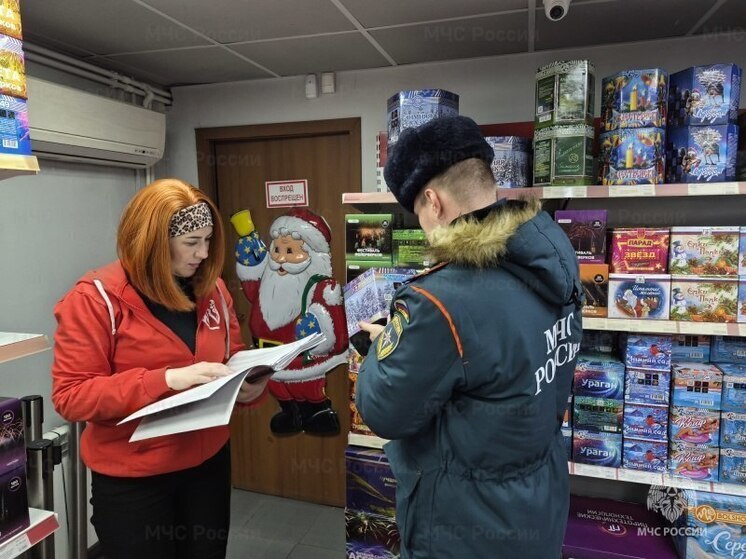 МЧС проверило в Туле точки продажи фейерверков и дало советы по безопасности