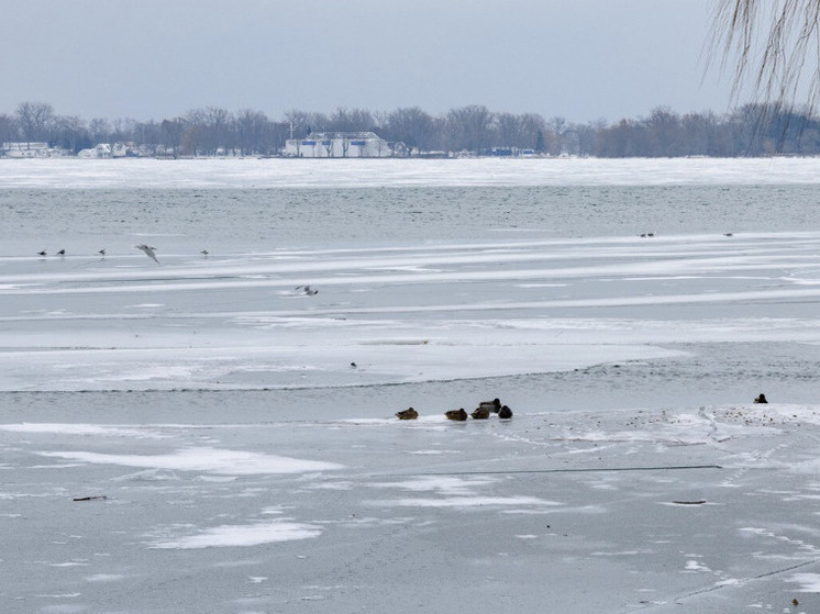 В Самаре «закипела» Волга из-за морозов 24 декабря